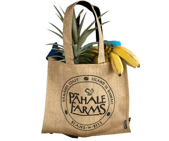 A tote bag with fruits